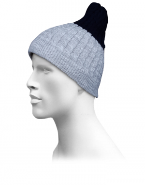 Unisex acrylic  self Designer Cap grey 